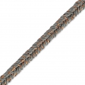 Metallic Braid Made in Italy 2 mm Brown/Copper x1m