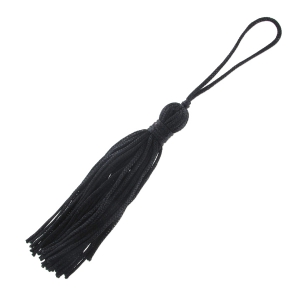 Textile tassel 7.5cm black