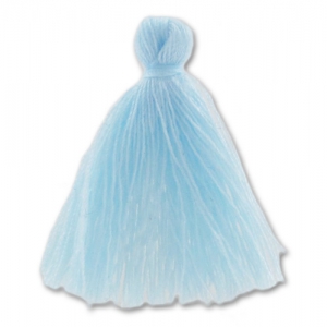Cotton tassel 27-30mm Light blue x1