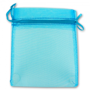 Mini Organza pouches 100x150 mm Turquoise x20