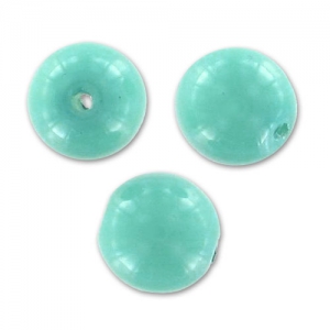 Round beads Shiny 4mm Turquoise Blue x50