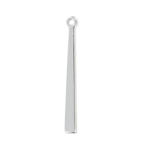 Stick charm 25 mm fine silver plating