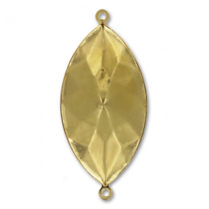 Stick-on setting 4227 PureCrystal Navette-shaped 32x17mm 2 Gold tone x1