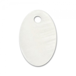 Mother-of-Pearl Sequins Oval 15x10mm Natural x10