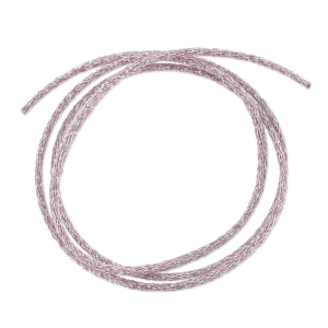 Metallic cord Mokuba 2 mm - Violet silver thread x1m