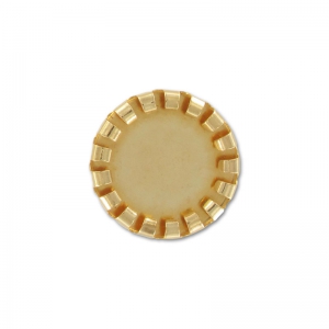 Medallion for 10mm cabochon fine Gold plated x1