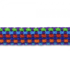 Braided ribbon 10 mm Multi Violet x 3m