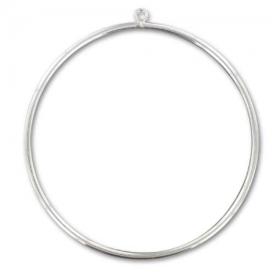 Jonc bracelet with loop 65mm Sterling Silver x1