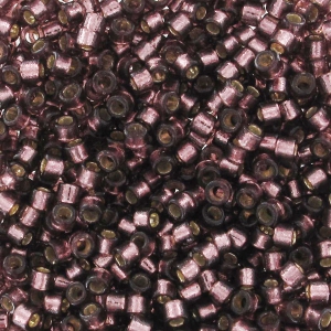 Miyuki Delica Duracoat 11/0 DB2170 - Silver Lined Dyed Raisin x8g