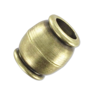 Magnetic clasp 11x10mm for 5 mm cord bronze x1