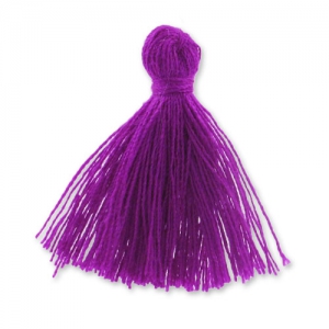 Cotton tassel 27-30 mm Amethyst x1