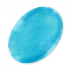 Spangled cabochon 25x18mm Turquoise x1