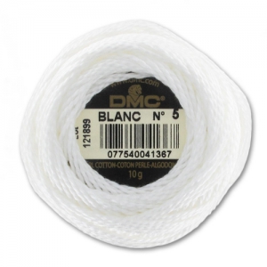 DMC cotton pearl n°5 White x45m
