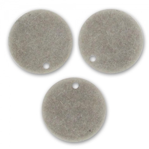 Smooth sequins 15mm Old silver tone x5