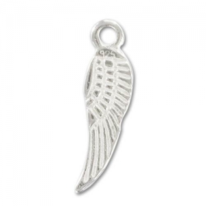 Sterling silver charm wing 18mm x1