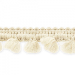 Pompon ribbon 11mm Cream x1m