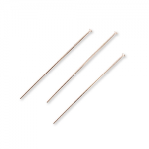 Head pin 25x0.5 mm- Rose Gold-filled x10