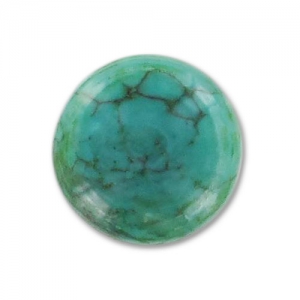 Round cabochon 8mm Genuine Turquoise x1