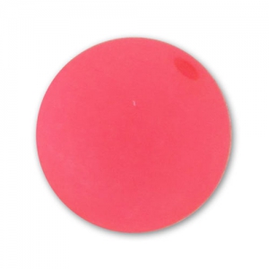 10mm Round Polaris bead - Neon Coral x1