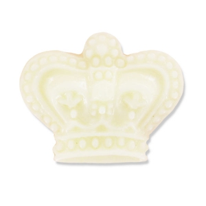 Resin cabochon crown 21x17 mm Cream