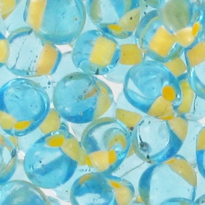 Miyuki Fringe beads 3.4mm DPF18 - Apricot Lined Aqua x8g