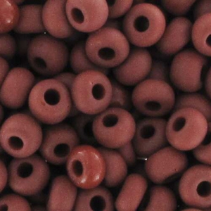 Preciosa Seed beads 9/0 2.5 mm - Opaque Light Chocolate Mat x20gr