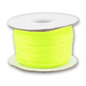 Braided nylon thread 0.8mm neon yellow x50m