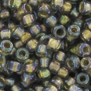 Toho Seed beads 15/0 TO15R271 - Luster Black Diamond Gold Lined