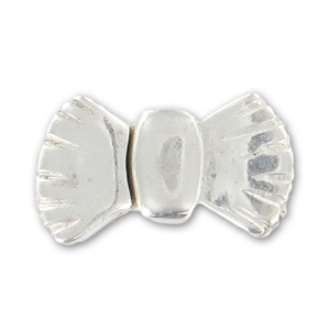 Magnetic clasp Knot 5mm lace Silver tone x1