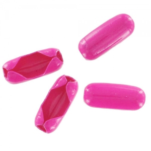 Ball chain terminators 3,2mm Fuschia x4