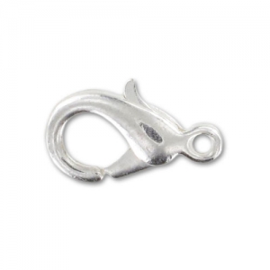 Silver tone lobster claw clasp 12mm x1