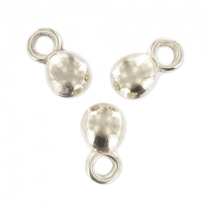 Charms Ball 7mm Antique Silver Plating x10