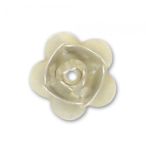Metal Rose  8mm Silver tone x1