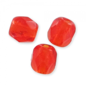 Fire Polished faceted round beads 2 mm Siam x50