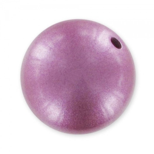 Round powder bead 16mm Lilas x1