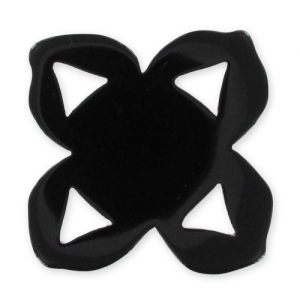 Spacer Flower 37 mm black x1