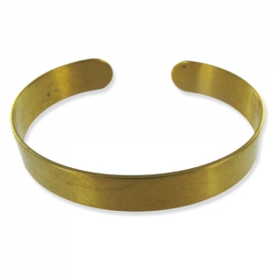 Raw brass bracelet base 10x150mm x1