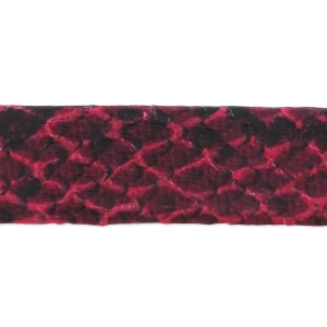 Lace 10mm Imitation Bordeaux Snake x30cm