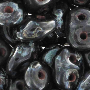 SuperDuo 2.5x5mm Jet Picasso x10g