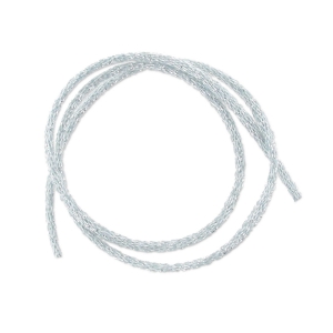 Metallic cord Mokuba 2 mm - Light blue silver thread x1m