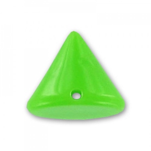 Cones to sew 10 mm Fluo Green x6