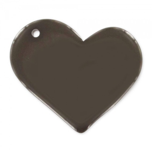 Polaris Heart opaque 30mm Brown x1