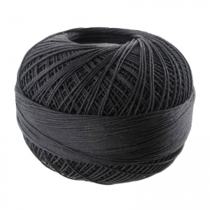 cotton yarn Lizbeth size 20 Black n°604 x192m