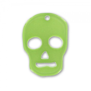 Pendant Skull 23 mm Peridot x1