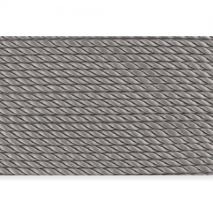 Nylon Power Bead Cord 0.7mm Grey x2 m