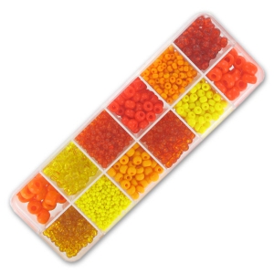 Seed beads assortment Preciosa Ornela Orange x200g