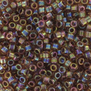 Miyuki Delica 11/0 DB0091 - Berry Lined Light Topaz AB