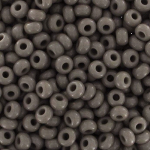 Preciosa Seed beads 11/0 2 mm - Opaque Grey x10g
