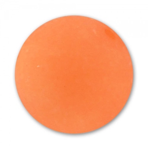 16mm Polaris round bead - Neon Orange x1