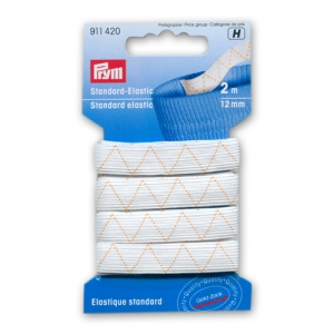 Elastic woven 12 mm White x2m